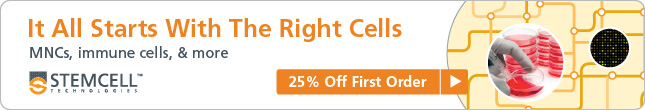 25% Off First Order: MNCs, immune cells and more! Expires October 31st, 2014